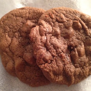 Double chocolate chip cookies